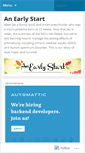 Mobile Screenshot of anearlystartblog.com