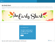 Tablet Screenshot of anearlystartblog.com